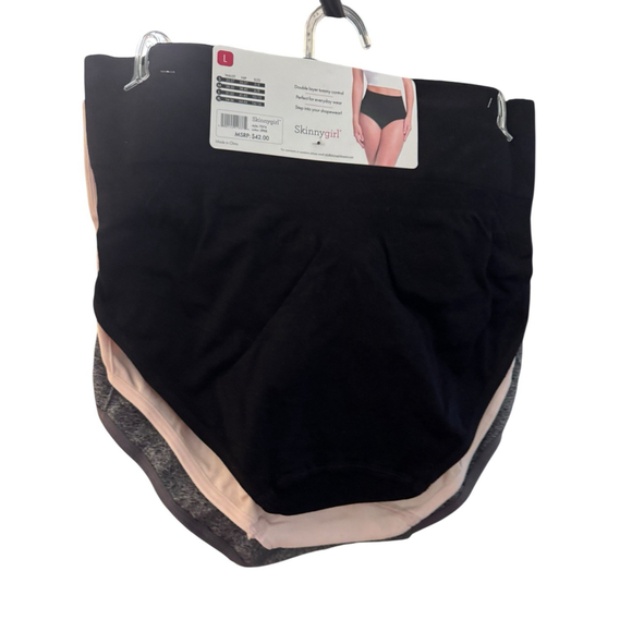 Skinnygirl Shaping Seamless Briefs Size Large 3 pair Style SG7074 MRSP $42 - Picture 2 of 7